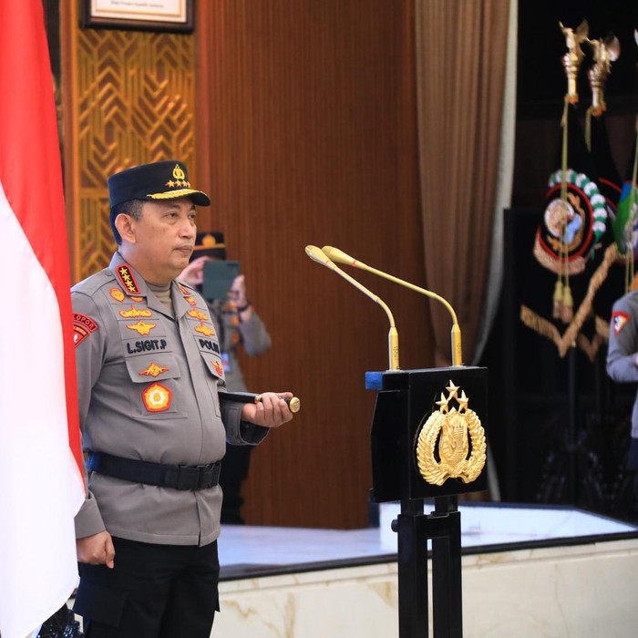 Kapolri pimpin upacara korps rapor pati di Rupattama Mabes Polri, Jalan Trunojoyo, Kebayoran Baru, Jaksel, Rabu (30/4/2025).