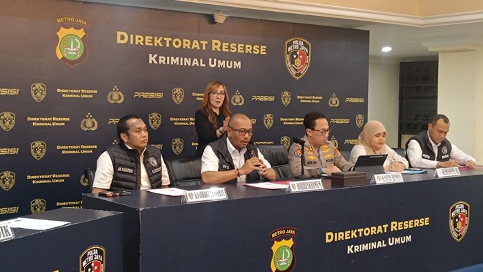 Konferensi pers kasus pembunuhan balita di Tangerang (Rizky/detikcom)