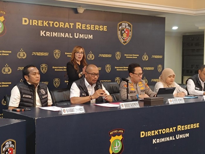 Konferensi pers kasus pembunuhan balita di Tangerang (Rizky/detikcom)