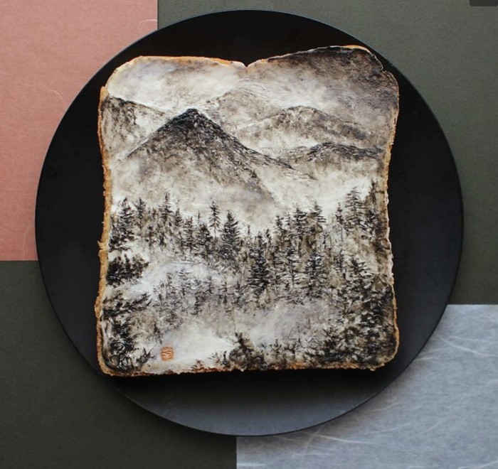Kreatif! Seniman Jepang Ini Bikin Karya Seni Berbahan Roti Tawar
