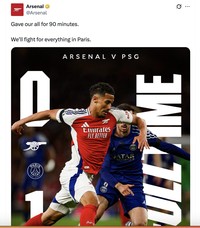 Meme Arsenal PSG