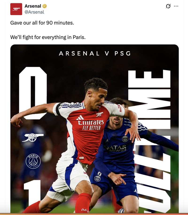 Meme Arsenal PSG