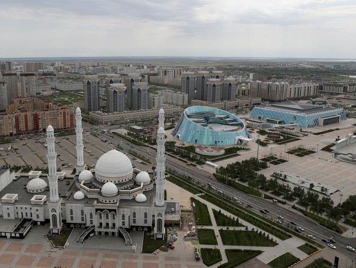 Pemandangan kota Astana memperlihatkan transformasi ibu kota Kazakhstan menjadi pusat urban modern yang terus berkembang pesat.