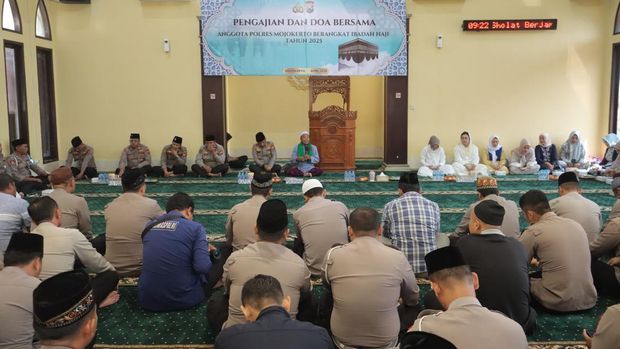 Pesan Kapolres Mojokerto ke Personel yang Berhaji: Bawa Nama Baik Institusi