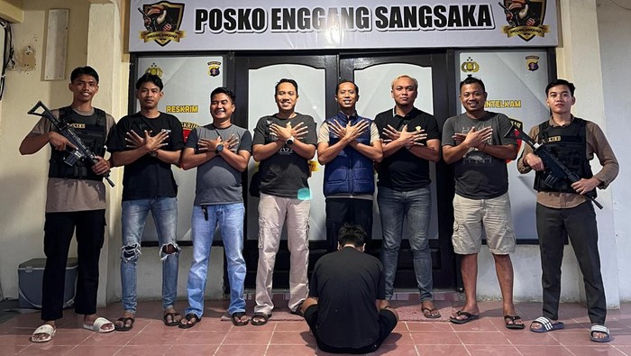 Preman di Kutim Bacok Sopir Truk, Polisi Meringkusnya Setalah 2 Kali Lolos