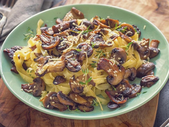 Resep Fettuccine Tumis Jamur