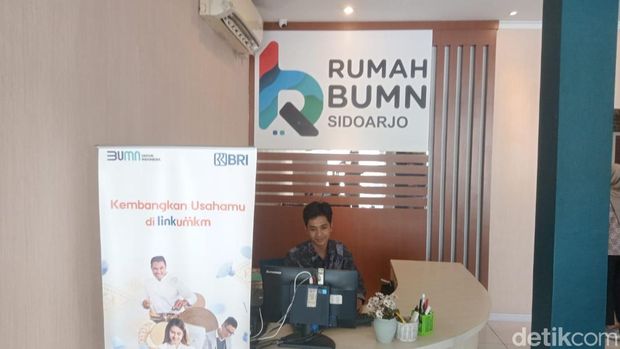 Rumah BUMN BRI di Jalan Jaksa Agung Suprapto, Sidoarjo