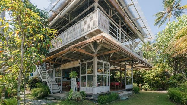 Villa Pondok Pisang yang dikelola ibunda Luna Maya di Jalan Pantai Mendira, Desa Sengkidu, Kecamatan Manggis, Karangasem, Bali. (Dok. pondokpisang.com)