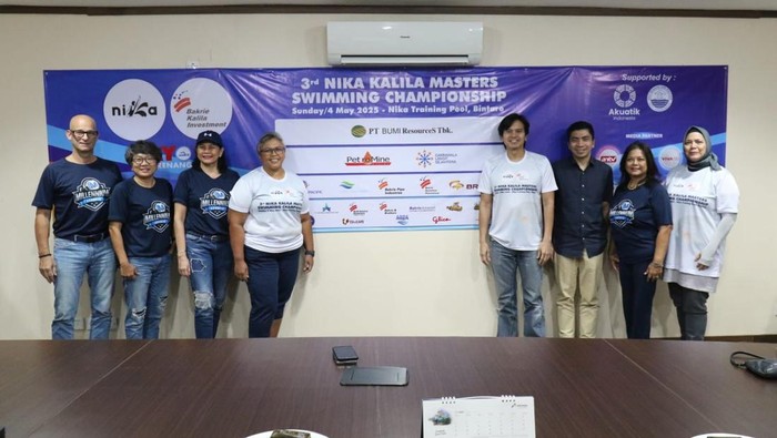 3rd Nika Kalila Masters Swimming Championship 2025 digelar akhir pekan ini.