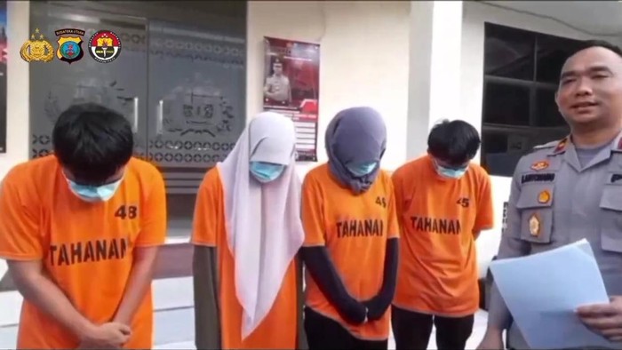 4 tersangka kasus joki UTBK 2025 di USU (Istimewa)