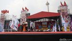 Di Monas, Prabowo Komitmen Berantas Korupsi dan Dukung Buruh
