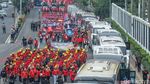 Gelombang Buruh Geruduk DPR Serukan Keadilan Pekerja