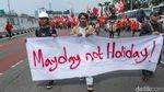 Gelombang Buruh Geruduk DPR Serukan Keadilan Pekerja