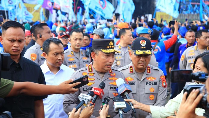 Kapolri di Peringatan May Day Monas