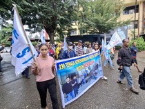 Dicueki Pemprov dan Pemkot Kupang, Serikat Buruh Temui Kapolda NTT