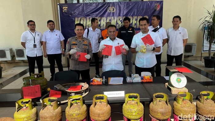 Polda Jambi bongkar kasus pangkalan gas suling gas subsidi