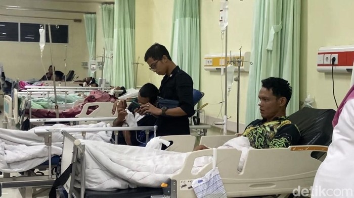 Sasana warga binaan korban keracunan di rumah sakit (Jeka Kampai/detikSumut)