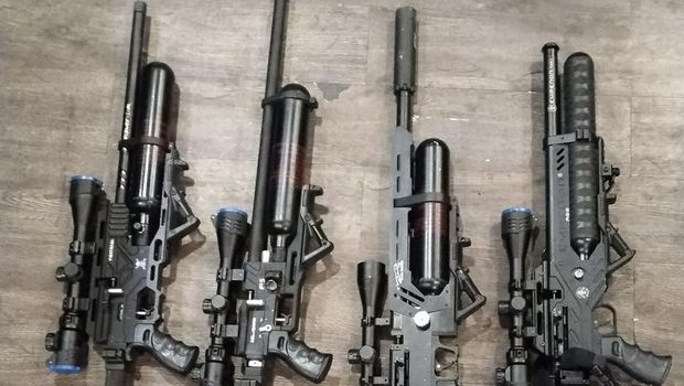 Senapan angin yang disita polisi