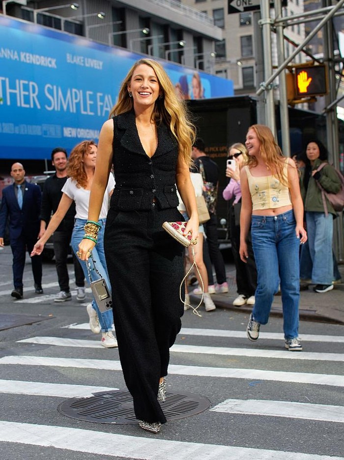 Blake Lively di New York City Blake Lively promosi film Another Simple Favor di New York City.