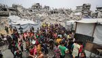 Dapur Umum di Gaza Terancam Tutup gegara Stok Makanan Habis