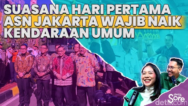 ASN Jakarta Ketagihan Naik Transportasi Umum 