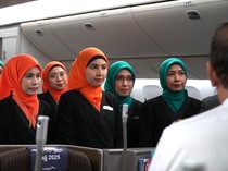 Potret Penerbangan Haji Fase I Garuda Indonesia