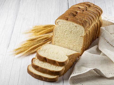 Sliced bread loaf on the table.