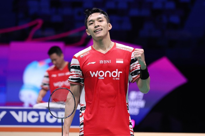 Jonatan Christie membawa Indonesia unggul atas Thailand menjadi 2-1 di perempatfinal Piala Sudirman 2025.