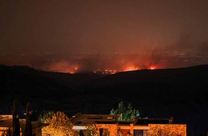 Kebakaran hutan melanda Israel sejak Rabu (30/4/2025).  Lokasinya dekat Yerusalem.
