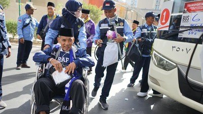 Kloter 1 Jemaah Calon Haji Tiba di Madinah