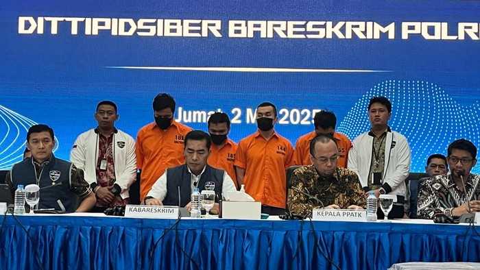 Konferensi pers Bareskrim Polri ungkap kasus judi online (Rumondang/detikcom)