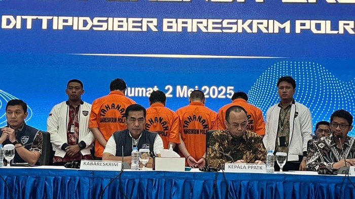 Konferensi pers Bareskrim Polri ungkap kasus judi online (Rumondang/detikcom)