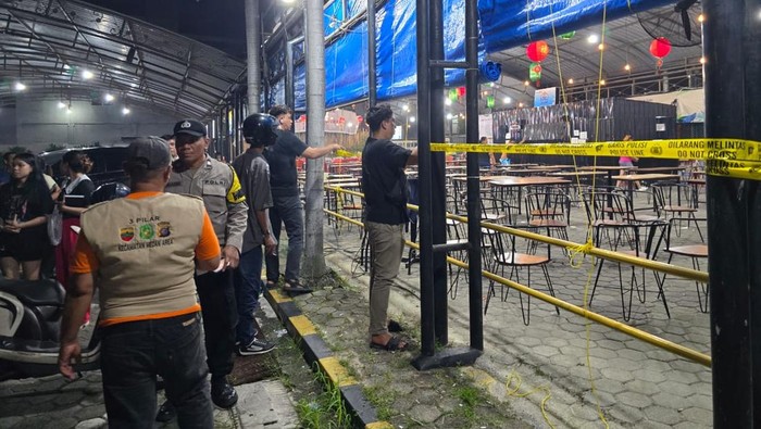 Lokasi perjudian yang digerebek petugas Subdit Jatanras Polda Sumut. (Foto: Dok. Polda Sumut).
