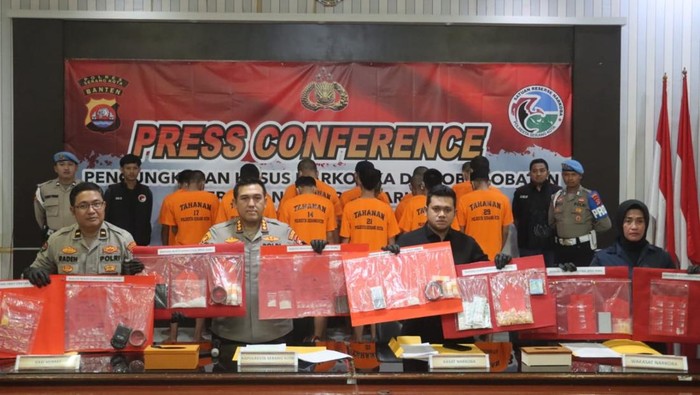 Polresta Serang Kota rilis kasus narkoba dan obat-obatan keras