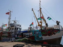 Kapal Angkut Aktivis-Bantuan Kemanusiaan ke Gaza Diserang Drone