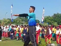 Peringati Hardiknas, 217 Ribu Siswa di Brebes Senam Sate Blengong