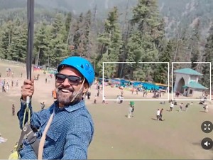 Detik-detik Serangan Pahalgam Terekam Turis yang Naik Zipline