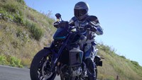 Yamaha memperlihatkan motor konsep MT-09 hybrid atau Yamaha MT-09 PHEV. Foto: doc. motorcyclenews