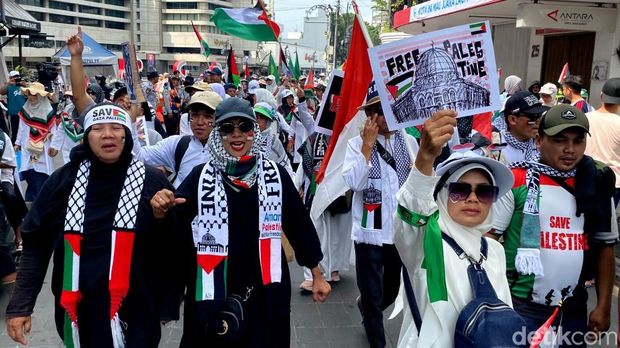 Aksi bela Palestina di Bandung