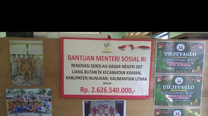 Bantuan renovasi sekolah di Nunukan disebut belum terealisasi.