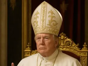 Heboh Trump Unggah Foto Berpakaian seperti Paus