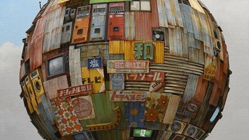 Masakatsu Sashie adalah seniman dari Kanazawa, Ishikawa, Jepang, yang dikenal karena lukisannya yang unik, sering menggambarkan dunia yang rumit dalam bentuk bola. Foto: Instagram @masakatsusashie via BoredPanda