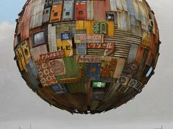 Seniman Gambarkan Bumi Bernuansa Futuristik Sekaligus Suram