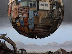 Seniman Gambarkan Bumi Bernuansa Futuristik Sekaligus Suram