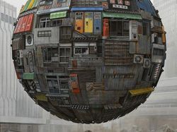 Seniman Gambarkan Bumi Bernuansa Futuristik Sekaligus Suram