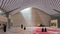 Al-Mujadilah terletak di Education City, kampus seluas 12 kilometer persegi di Doha yang terdiri dari lembaga pendidikan dan penelitian. (Foto: Diller Scofidio + Renfro (DS+R))
