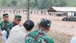 Potret Menhan Tinjau Fasilitas Latihan Prajurit TNI di Kalsel