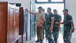 Potret Menhan Tinjau Fasilitas Latihan Prajurit TNI di Kalsel