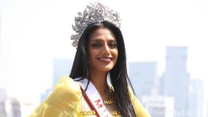 8 Foto Miss Charm 2024 Rashmita Berbaju Kuning di Jakarta, Ingin Coba Seblak