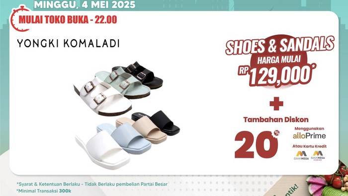 Sandal dan Sepatu Banting Harga di Transmart Full Day Sale